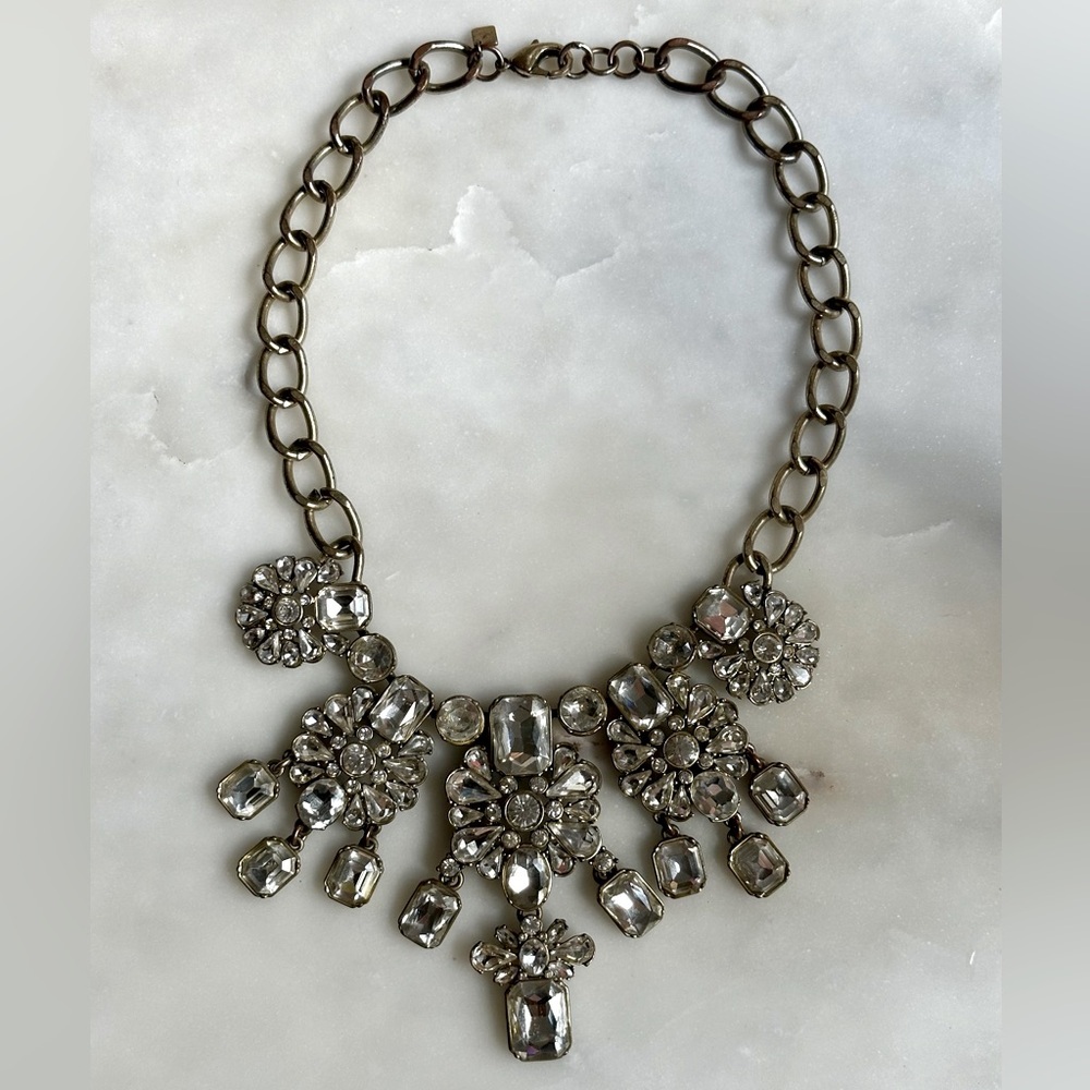 Banana Republic Silver Seas Statement Necklace